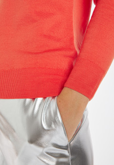 Pull col rond en laine mérinos - Asena 8270