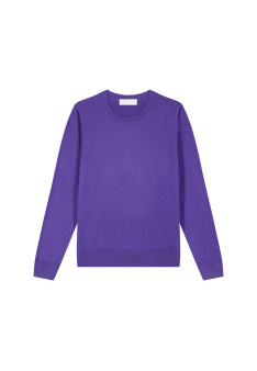 Merino wool round-neck sweater - Asena