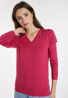 Merino wool V-neck sweater - Arya