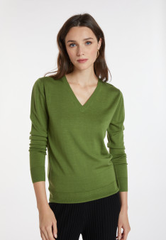 Pull col V en laine mérinos - Arya 8252