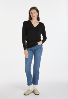 Merino wool V-neck sweater - Arya