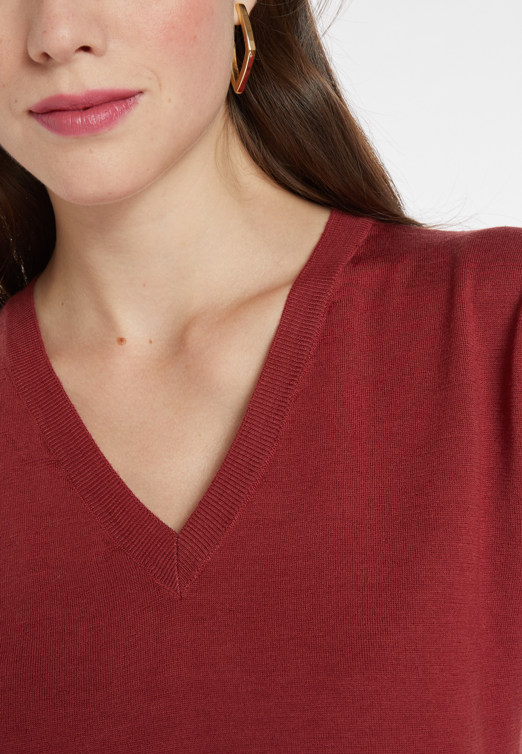 Merino wool V-neck sweater - Arya