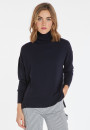 Slit turtleneck sweater in merino wool - Amy
