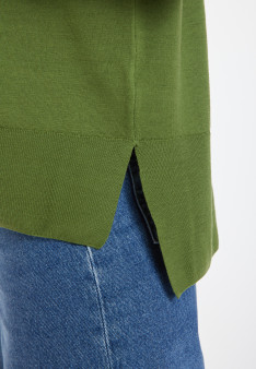 Pull col roulé à fentes en laine mérinos - Amy 8252