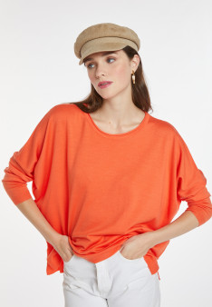 Loose-fitting round-neck sweater in merino wool - Azel
