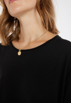 Pull ample col rond en laine mérinos - Azel 8210