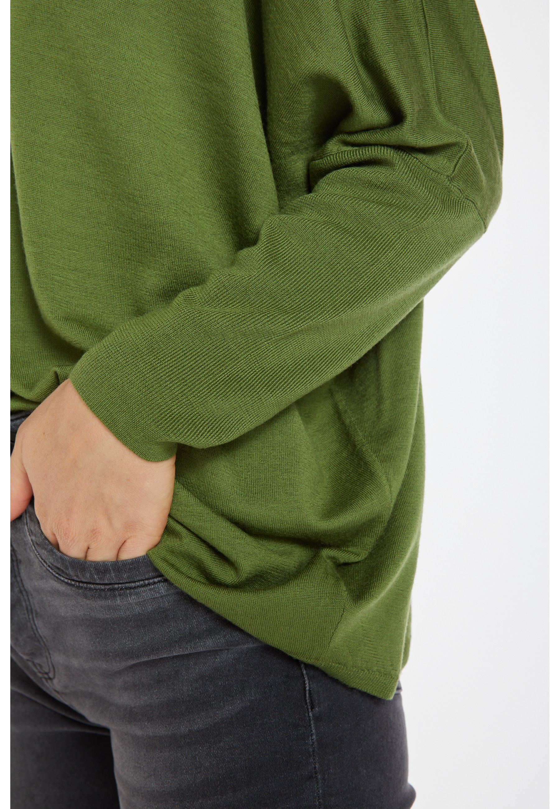 Pull manches chauve-souris en laine mérinos - Boxe 8252