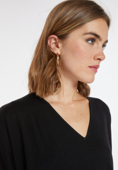 Merino wool bat-sleeve sweater - Boxe