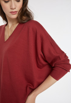 Merino wool bat-sleeve sweater - Boxe
