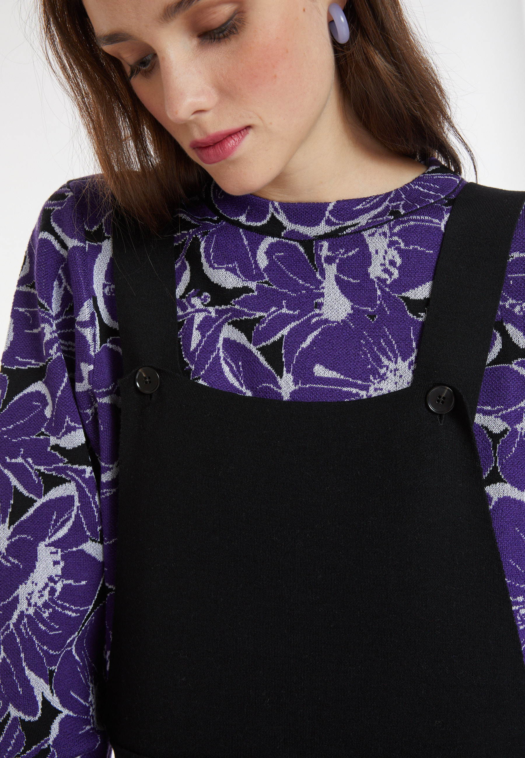 Merino wool dungarees - Corentine