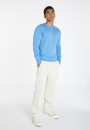 Crew neck sweater with logo in merino wool - Eddie