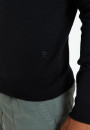 V-neck sweater with logo in merino wool - Elmo