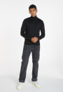 Turtleneck sweater with logo in merino wool - Enzo