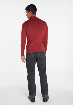 Gilet zippé avec logo en laine mérinos - Estian 8231