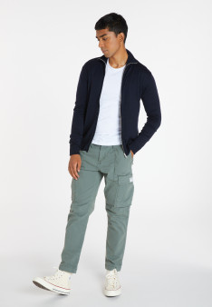 Gilet zippé avec logo en laine mérinos - Estian 8240