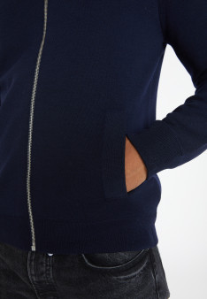 Veste à poches en laine mérinos - Archibald 8240