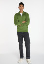 Trucker neck sweater with logo in merino wool - Ryan