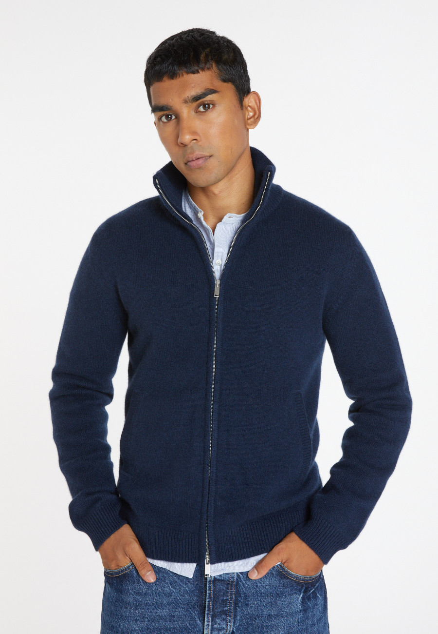 Cardigan de cashmere com zíper e 4 camadas - Balthazar