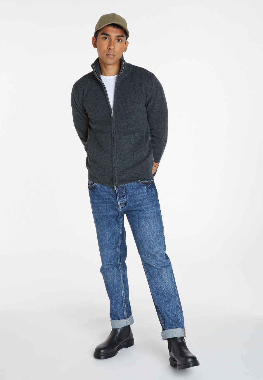 Cardigan de cashmere com zíper e 4 camadas - Balthazar