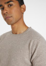 Round-neck cashmere sweater with rolled finishes - Ernest