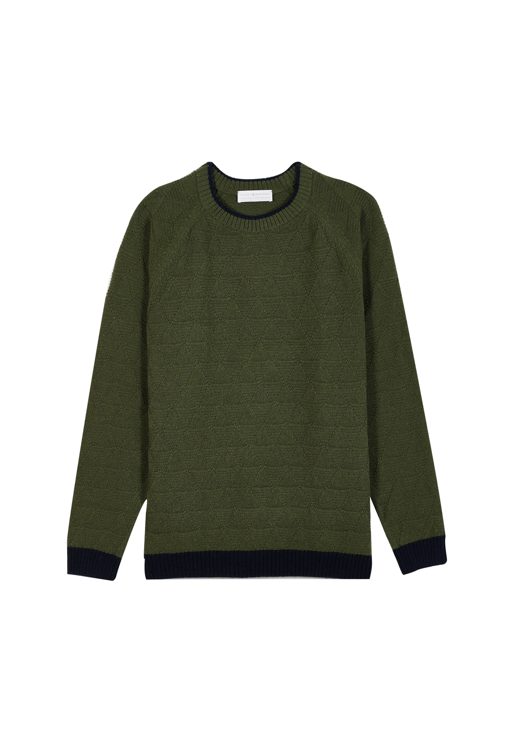 Two-tone wool and cashmere sweater - Samir