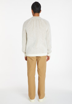 Pull maille cotelée en laine et cachemire - Sacha 8315
