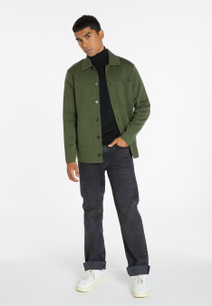 Veste boutonnée en laine mérinos - Samuel 8252