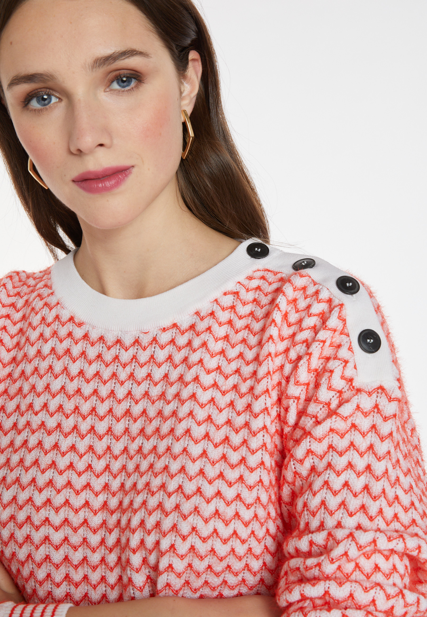 Merino wool chevron sweater - Coralise