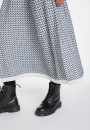 Long skirt in merino wool - Cecile