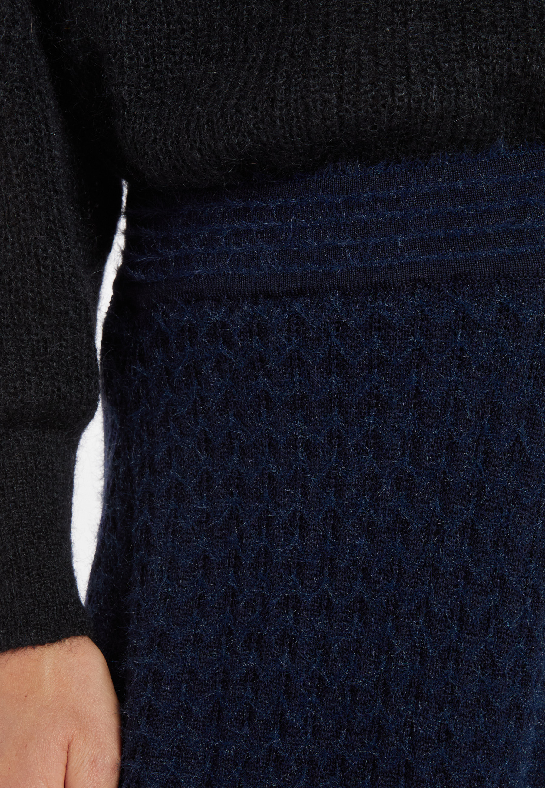 Jupe longue en laine mérinos - Cecile 8304