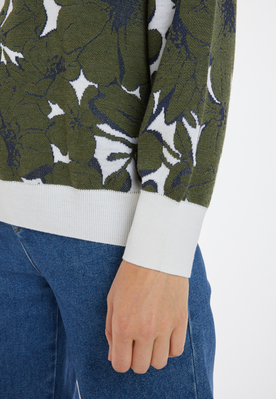 Suéter de lã merino estampado - Cassiopé