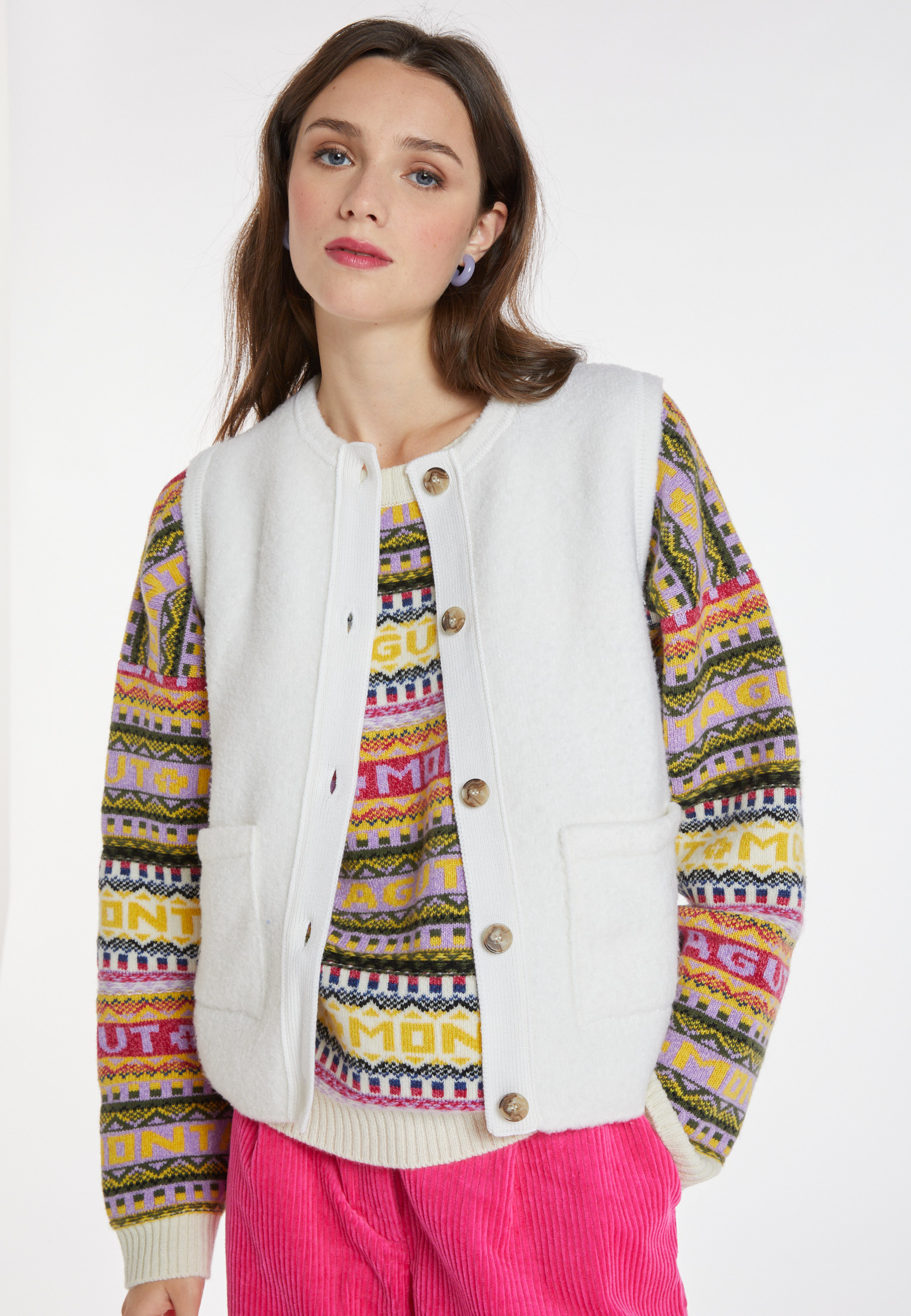 Sleeveless wool jacket - Cassidy