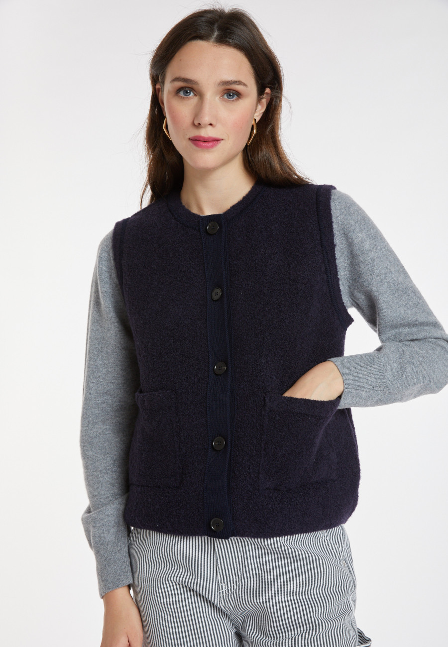 Sleeveless wool jacket - Cassidy