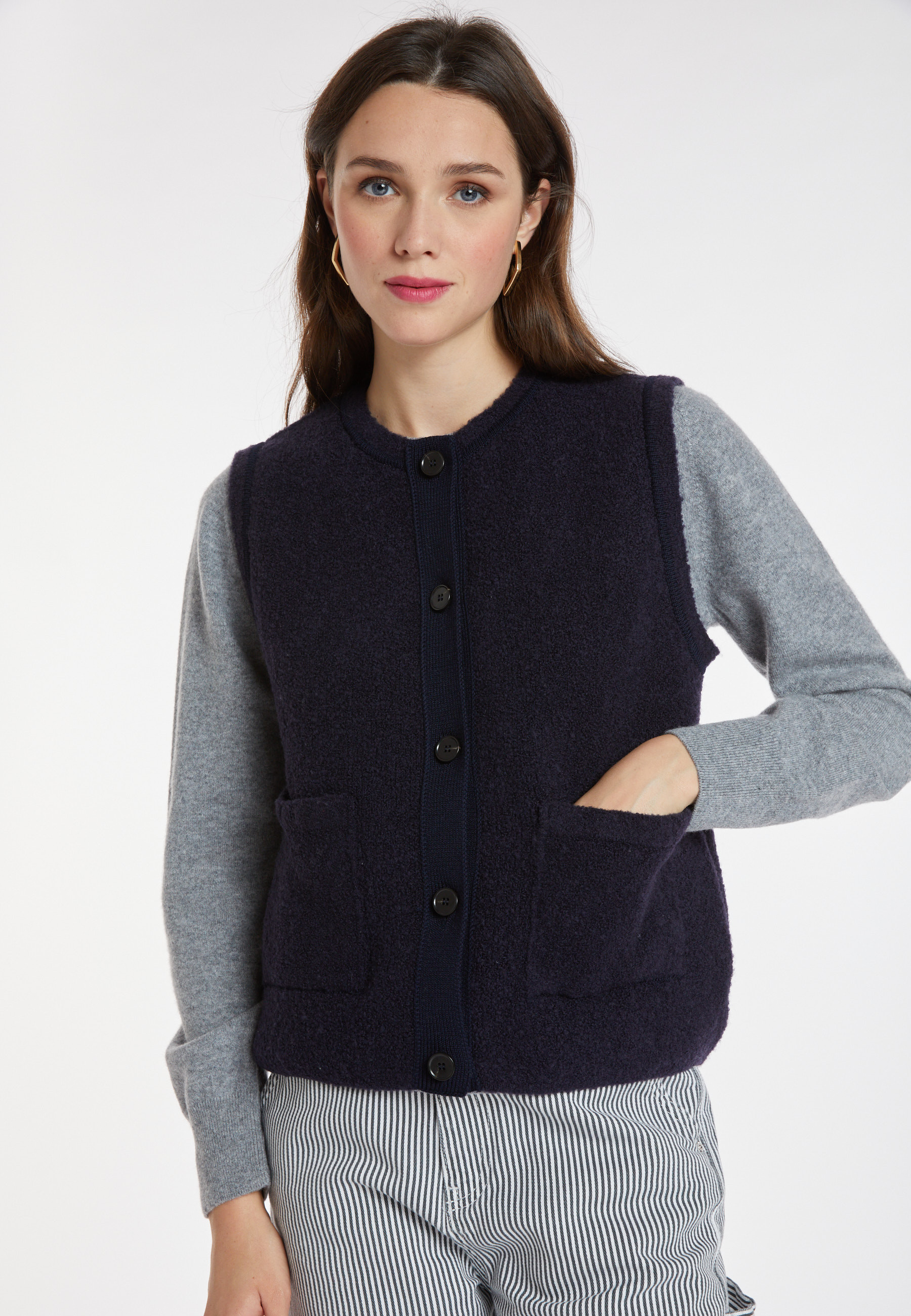 Sleeveless wool jacket - Cassidy