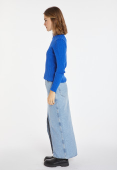 Pull col zippé en laine mélangée - Cacilda 8241