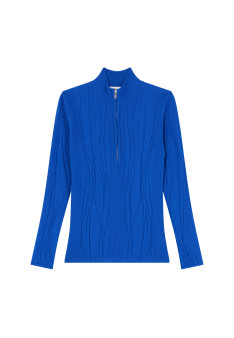 Wool blend zip-neck sweater - Cacilda