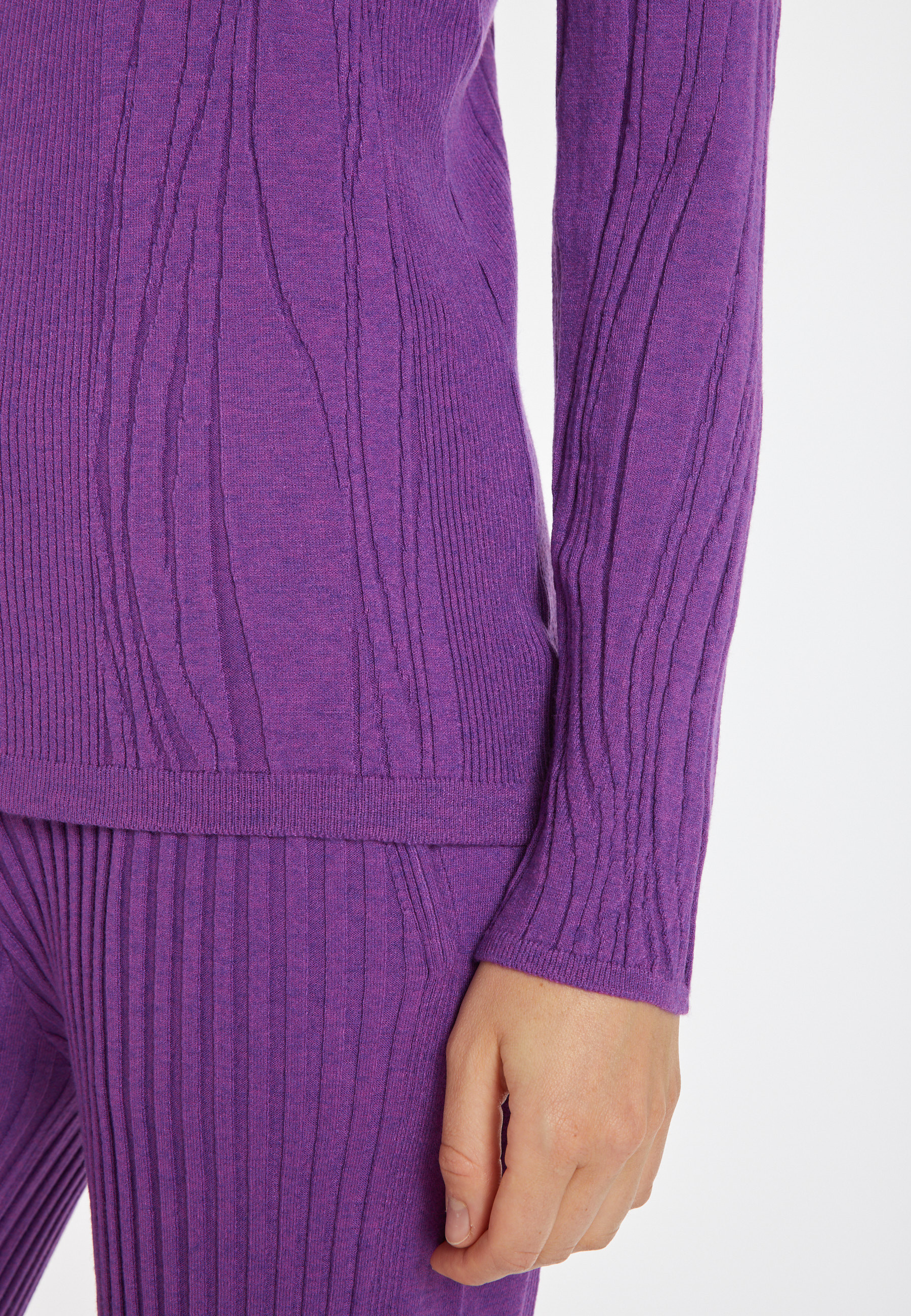 Wool blend zip-neck sweater - Cacilda