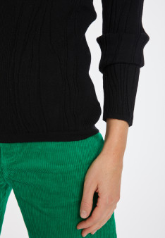 Wool blend zip-neck sweater - Cacilda
