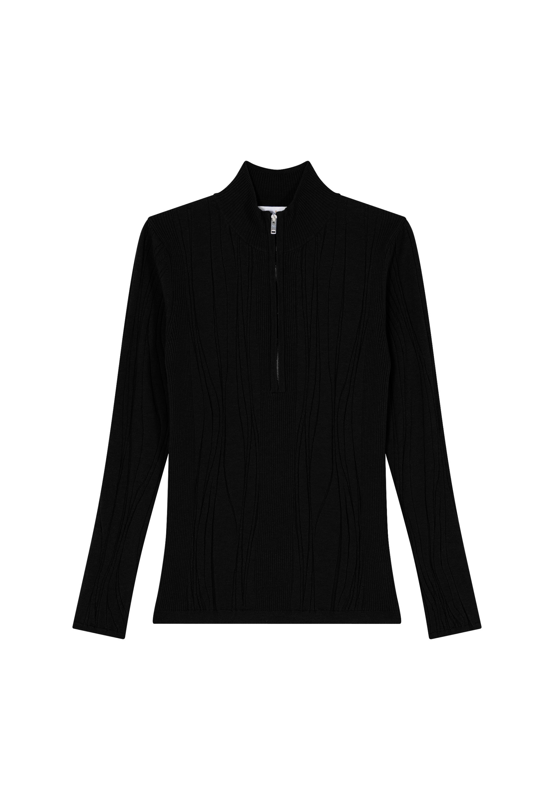 Wool blend zip-neck sweater - Cacilda