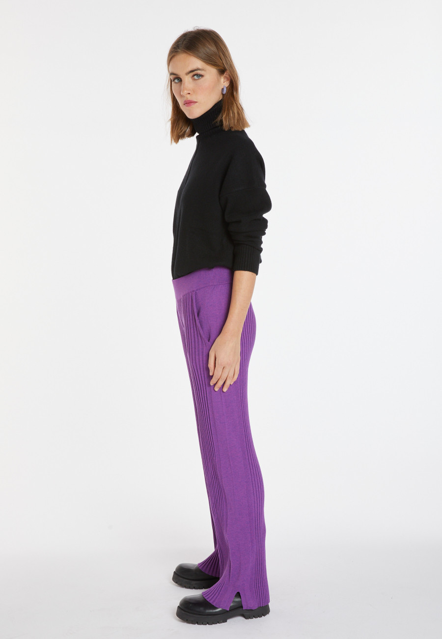 Pocket pants in wool blend - Carmen