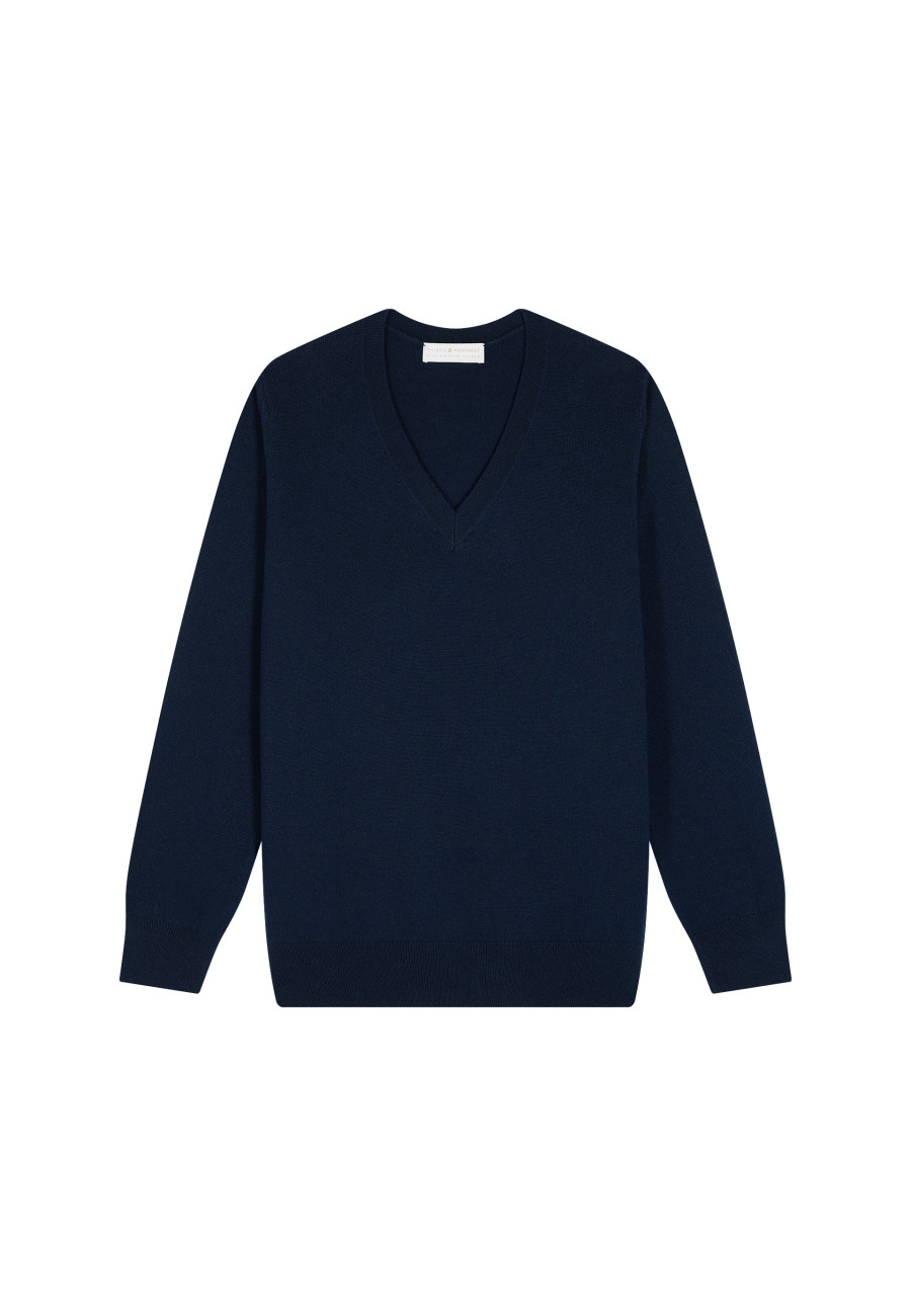 Suéter de cashmere com decote em V - Abel