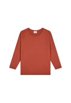 Loose-fitting round-neck sweater in merino wool - Azel
