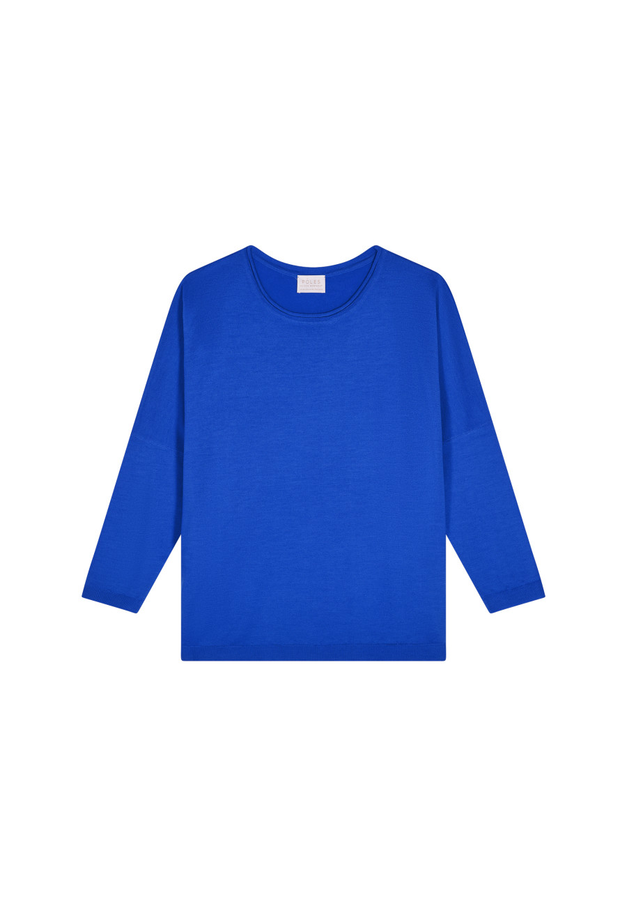 Loose-fitting round-neck sweater in merino wool - Azel