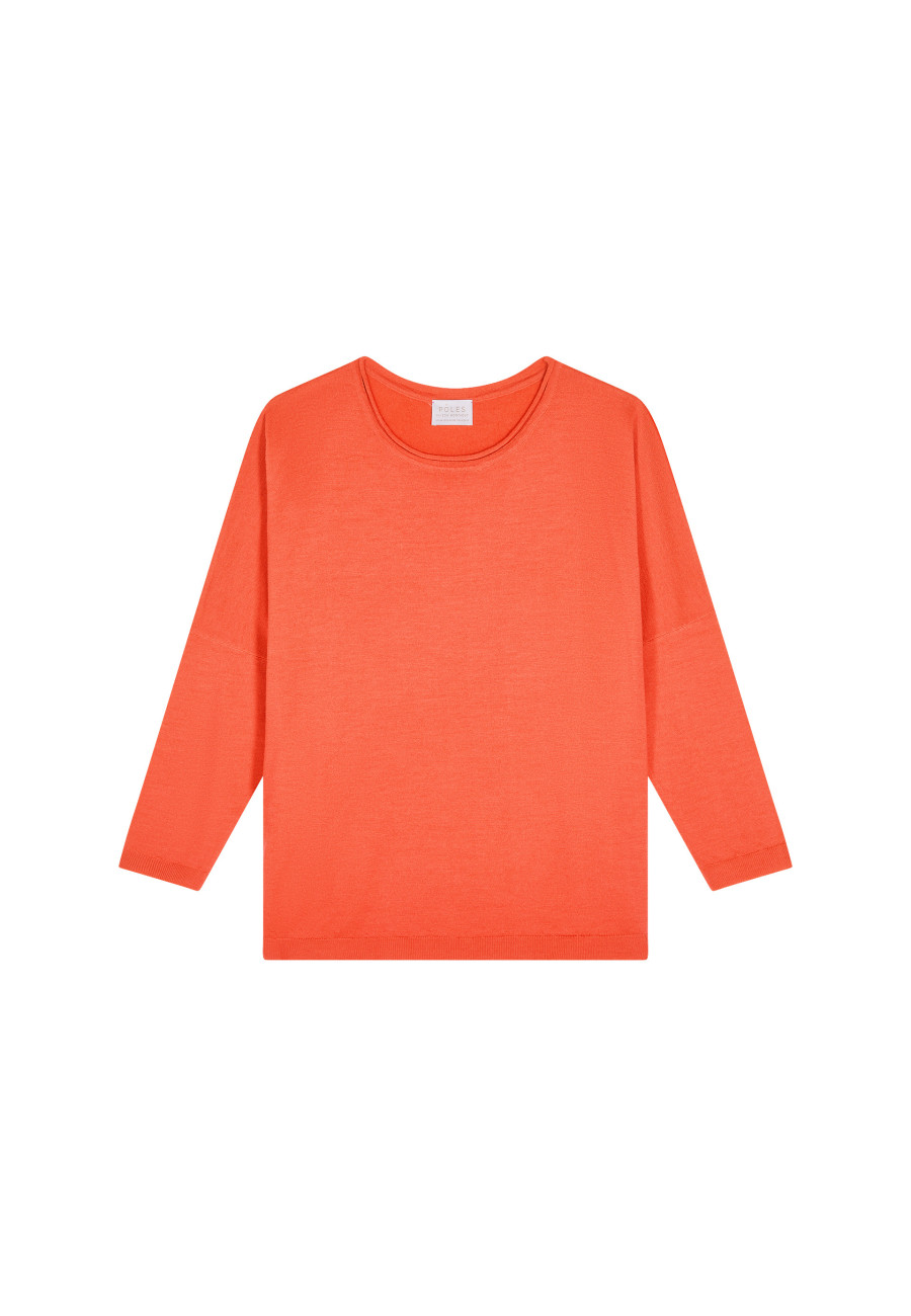 Loose-fitting round-neck sweater in merino wool - Azel