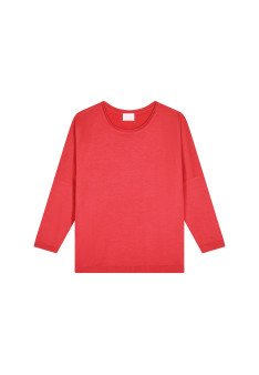 Loose-fitting round-neck sweater in merino wool - Azel