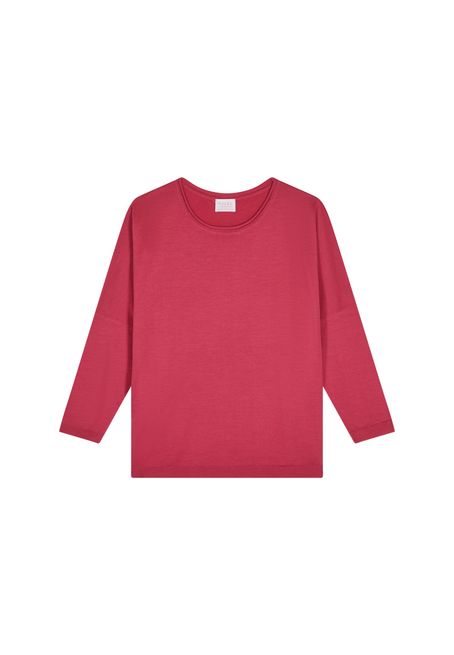 Loose-fitting round-neck sweater in merino wool - Azel