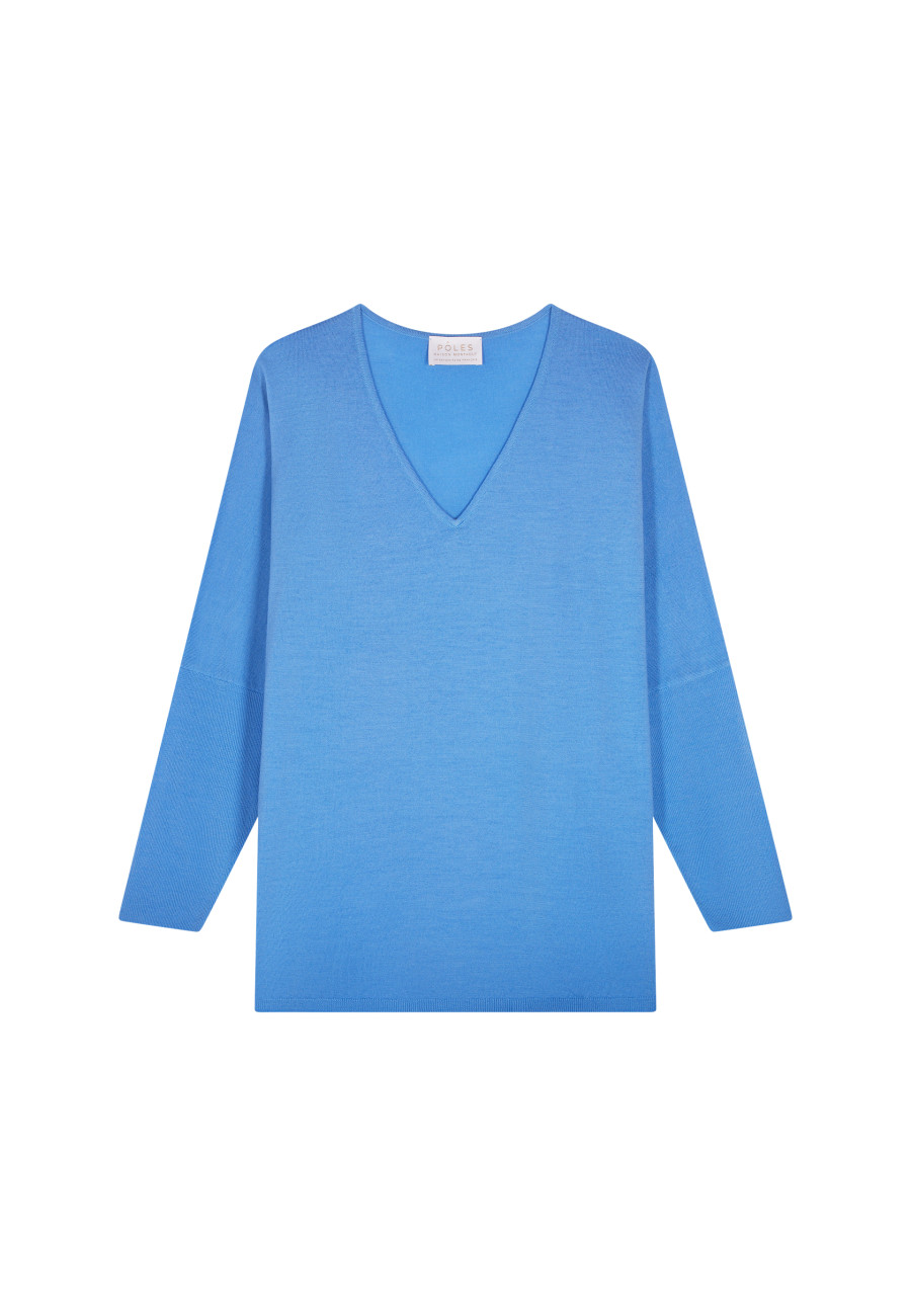 Merino wool bat-sleeve sweater - Boxe