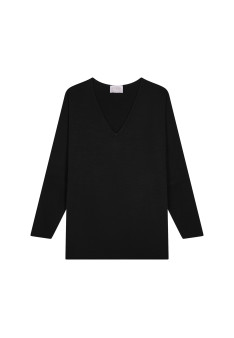 Merino wool bat-sleeve sweater - Boxe