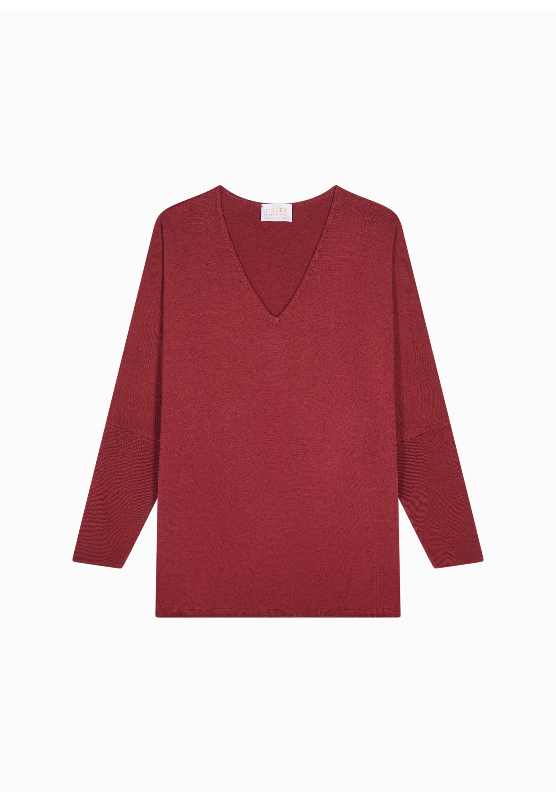 Merino wool bat-sleeve sweater - Boxe