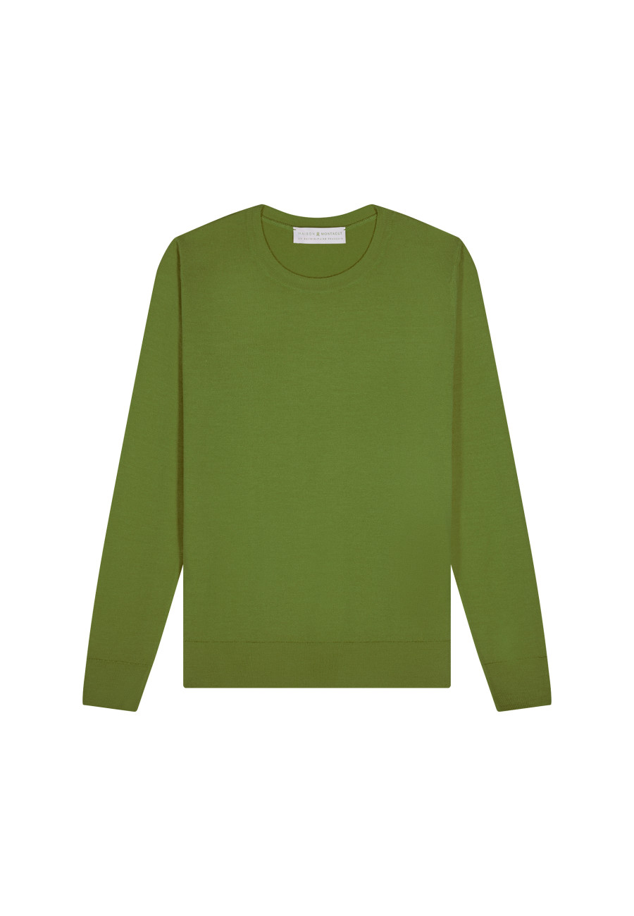 Merino wool round-neck sweater - Asena